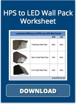 HPS wall pack to equivalent LED wall pack worksheet download