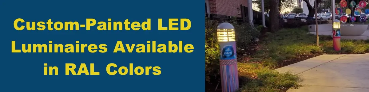 Custom-Painted LED Luminaires Available in RAL Colors