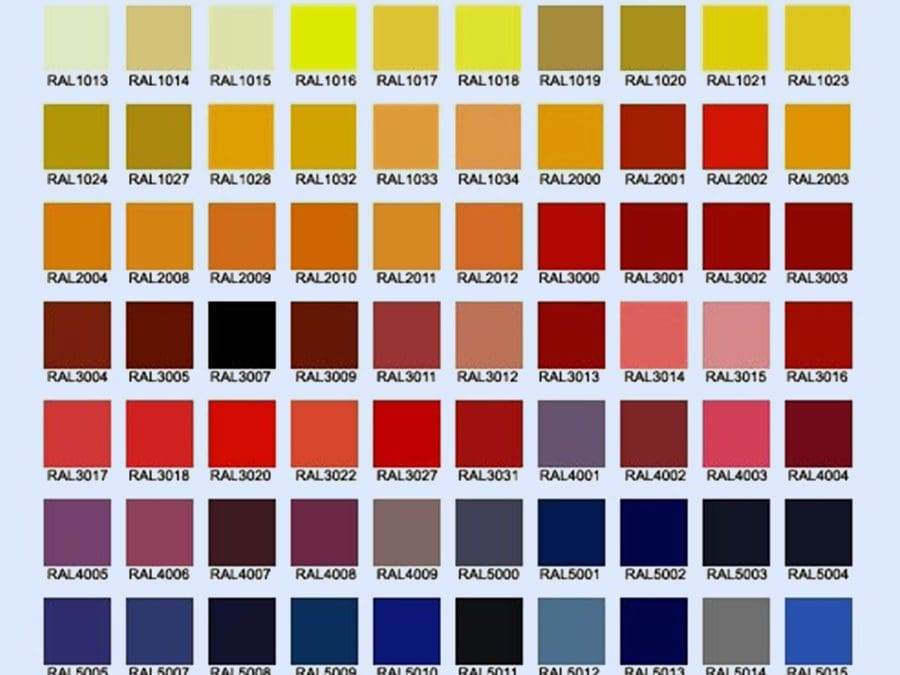 RAL colors for custom luminaires