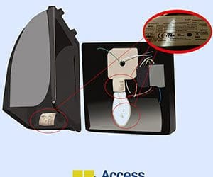 equivalent LED Wall pack Metal halide