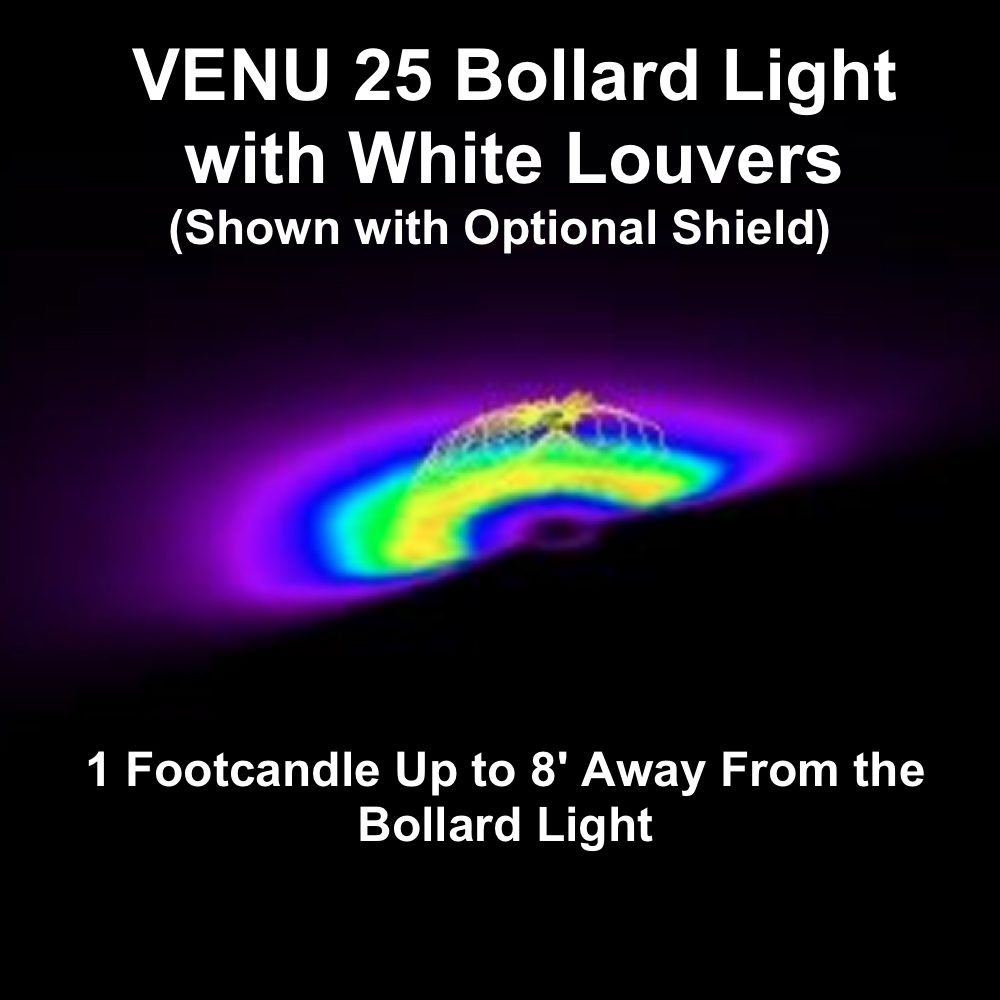 EnvisionLED LED-BLD-RD-5CCT-LV-DM-BZ Bollard Head Round Louver