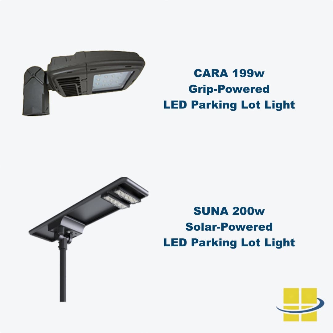 Solar LED Parking Lot Lights